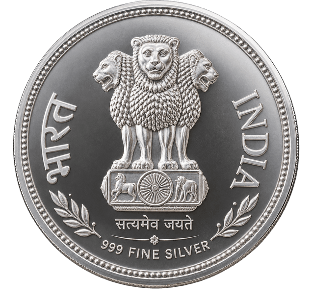 The promotional 999 fine silver coin